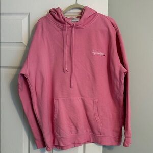 Brushed Pink Hoodie Sweatshirt
